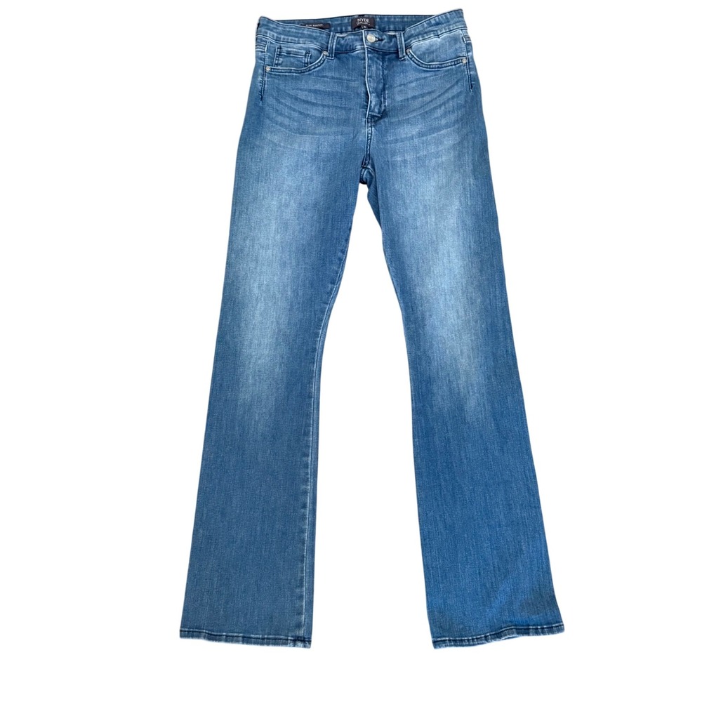 NYDJ Le Silhouette Slim Bootcut Jeans Blue Medium Wash High Rise Size 8